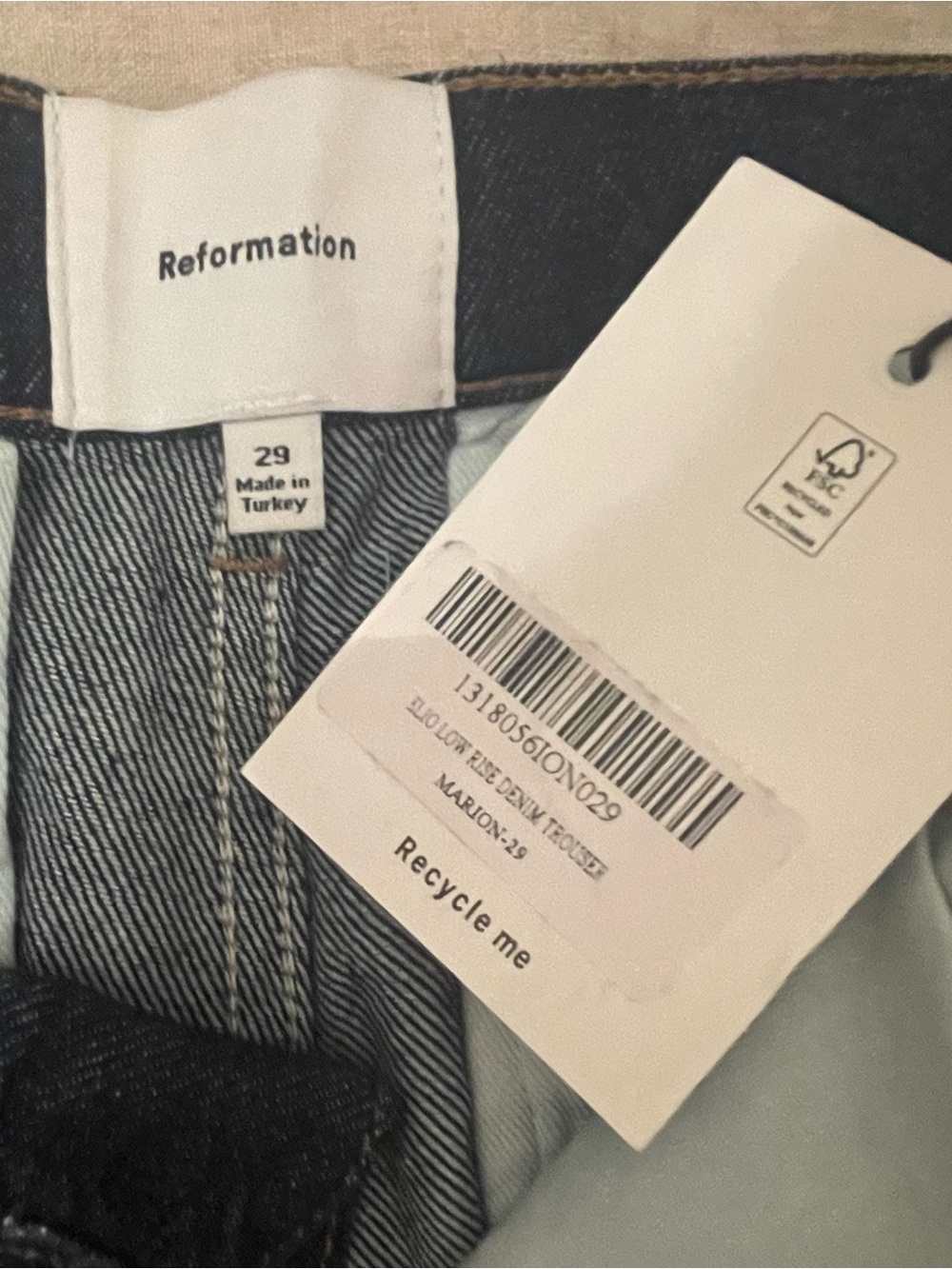 Elio Low Rise Denim Trouser - Picture 6 of 6
